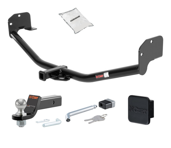 11 - 11 Ford Mustang Convertible, excluding GT models and California Special 1.25in. CURT Trailer Hitch + Ball Mount + Cover + Lock Kit by CURT HWA962 - CURT