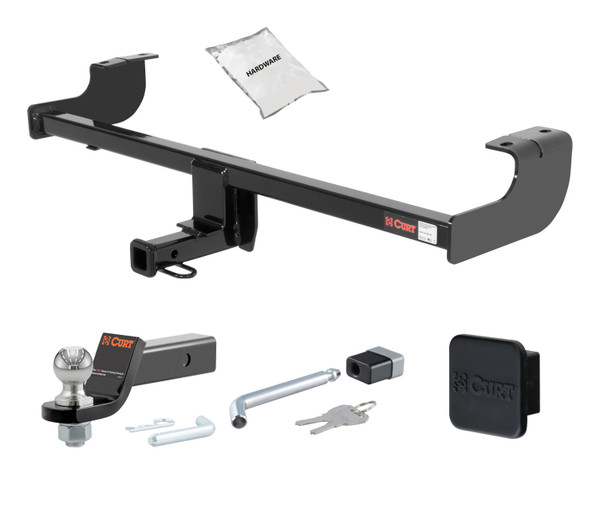 04 - 07 Scion xB -- 1.25in. CURT Trailer Hitch + Ball Mount + Cover + Lock Kit by CURT HWA2247 - CURT