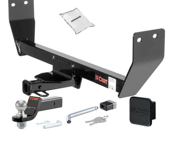 11 - 14 Dodge Avenger -- 1.25in. CURT Trailer Hitch + Ball Mount + Cover + Lock Kit by CURT HWA661 - CURT