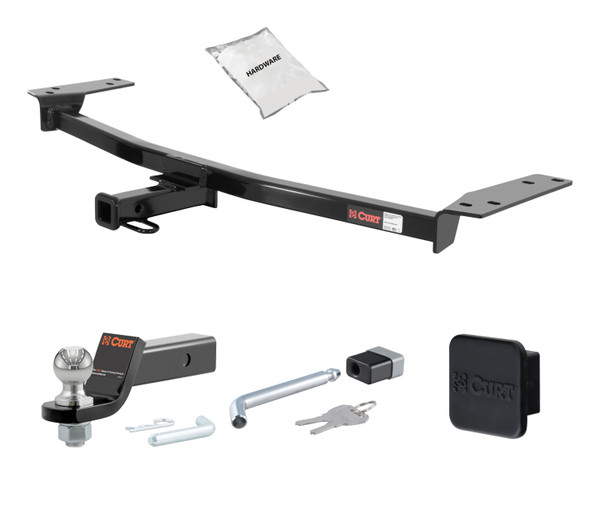 85 - 92 Volvo 740 -- 1.25in. CURT Trailer Hitch + Ball Mount + Cover + Lock Kit by CURT HWA2531 - CURT