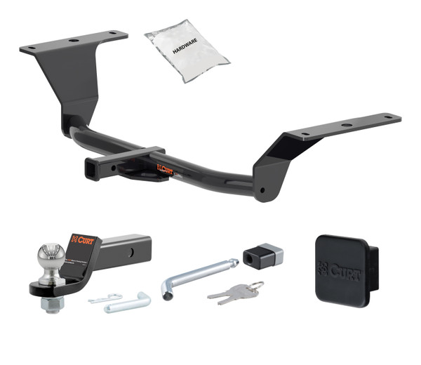 21 - 23 Hyundai Elantra Sedan, excluding N, N Line, or Hybrid 1.25in. CURT Trailer Hitch + Ball Mount + Cover + Lock Kit by CURT HWA1405 - CURT