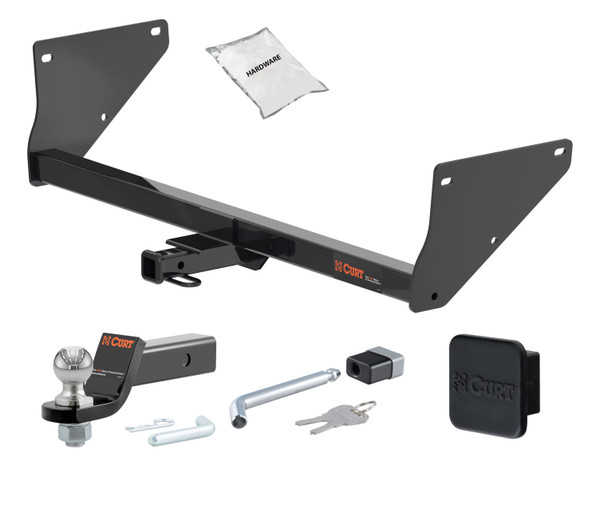 21 - 24 Toyota RAV4 Prime -- 1.25in. CURT Trailer Hitch + Ball Mount + Cover + Lock Kit by CURT HWA2429 - CURT