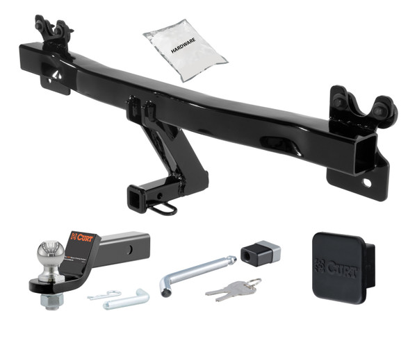 15 - 18 Volvo V60 Cross Country -- 1.25in. CURT Trailer Hitch + Ball Mount + Cover + Lock Kit by CURT HWA2551 - CURT