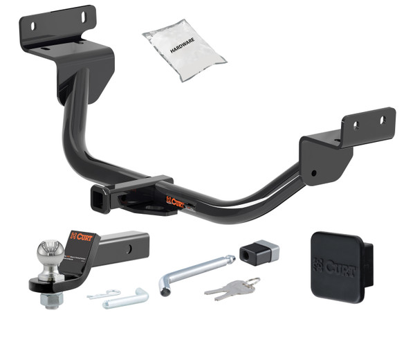 11 - 17 Nissan Juke AWD, excluding Nismo 1.25in. CURT Trailer Hitch + Ball Mount + Cover + Lock Kit by CURT HWA2021 - CURT