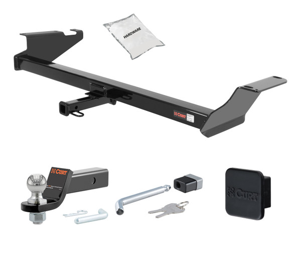 12 - 15 RAM C/V Cargo van 1.25in. CURT Trailer Hitch + Ball Mount + Cover + Lock Kit by CURT HWA2153 - CURT