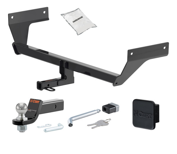 21 - 24 Nissan Rogue -- 1.25in. CURT Trailer Hitch + Ball Mount + Cover + Lock Kit by CURT HWA2063 - CURT
