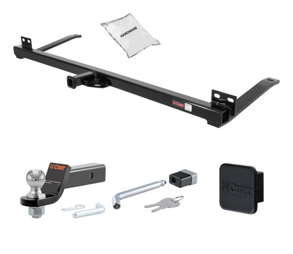 78 - 88 Oldmobile Cutlass Supreme RWD 1.25in. CURT Trailer Hitch + Ball Mount + Cover + Lock Kit by CURT HWA2105 - CURT