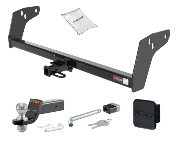 82 - 04 Chevrolet S10 -- 1.25in. CURT Trailer Hitch + Ball Mount + Cover + Lock Kit by CURT HWA410 - CURT