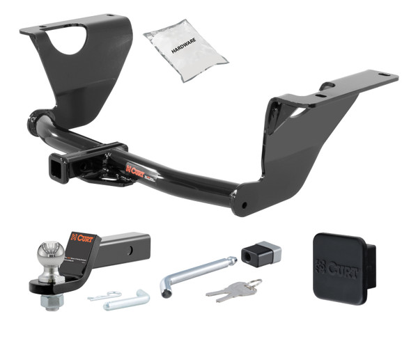 14 - 19 Subaru Outback Wagon 1.25in. CURT Trailer Hitch + Ball Mount + Cover + Lock Kit by CURT HWA2311 - CURT