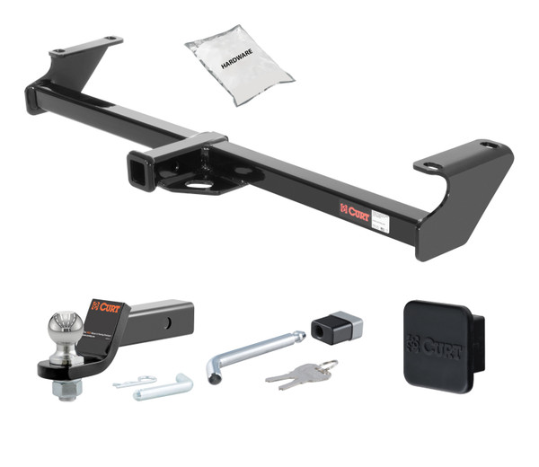 89 - 98 Suzuki Sidekick Excluding Sport 1.25in. CURT Trailer Hitch + Ball Mount + Cover + Lock Kit by CURT HWA2335 - CURT