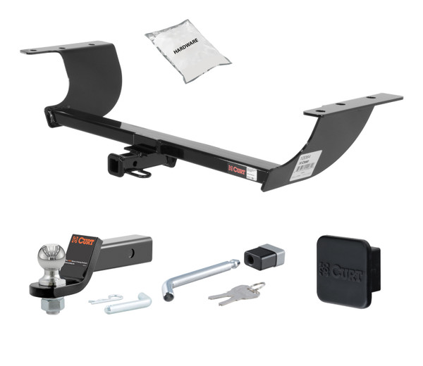 11 - 17 Chrysler 300C -- 1.25in. CURT Trailer Hitch + Ball Mount + Cover + Lock Kit by CURT HWA629 - CURT