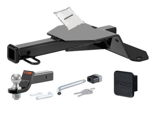 11 - 15 Chevrolet Camaro Convertible, excluding ground effects 1.25in. CURT Trailer Hitch + Ball Mount + Cover + Lock Kit by CURT HWA314 - CURT