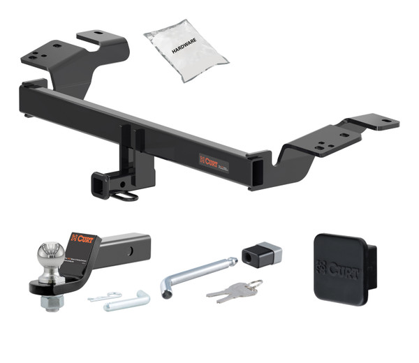 18 - 24 Toyota Camry -- 1.25in. CURT Trailer Hitch + Ball Mount + Cover + Lock Kit by CURT HWA2362 - CURT
