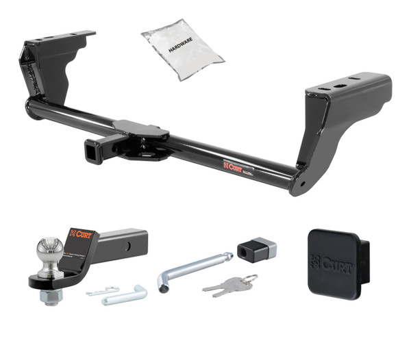 15 - 24 Ford Edge -- 1.25in. CURT Trailer Hitch + Ball Mount + Cover + Lock Kit by CURT HWA807 - CURT