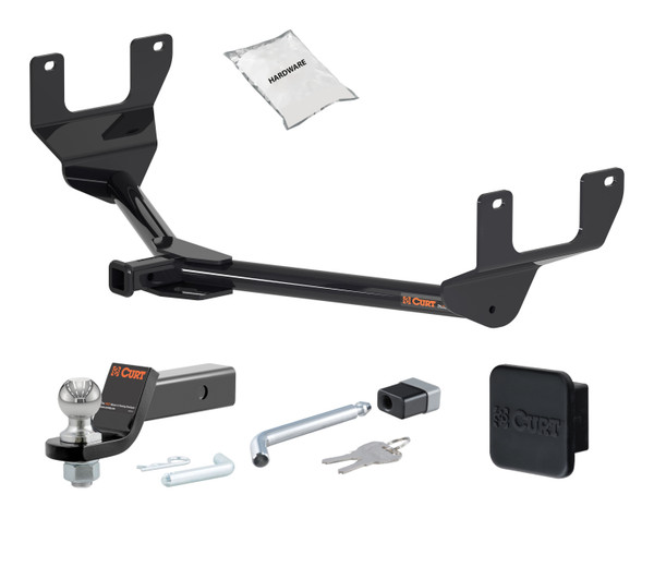 18 - 21 Lexus NX300 -- 1.25in. CURT Trailer Hitch + Ball Mount + Cover + Lock Kit by CURT HWA1690 - CURT
