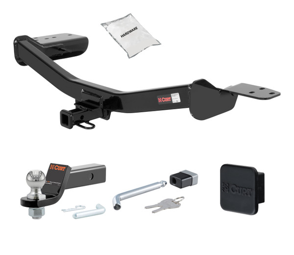 14 - 17 Infiniti QX50 -- 1.25in. CURT Trailer Hitch + Ball Mount + Cover + Lock Kit by CURT HWA1493 - CURT