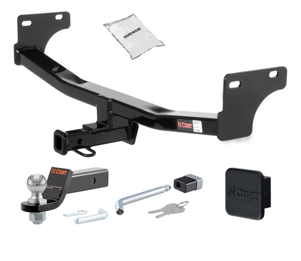 11 - 17 JEEP Patriot -- 1.25in. CURT Trailer Hitch + Ball Mount + Cover + Lock Kit by CURT HWA1567 - CURT