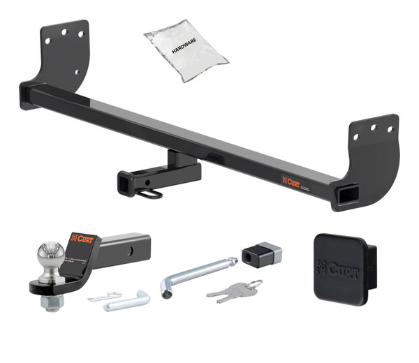 21 - 24 KIA Seltos -- 1.25in. CURT Trailer Hitch + Ball Mount + Cover + Lock Kit by CURT HWA1620 - CURT