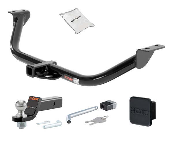 11 - 17 Lexus CT200h -- 1.25in. CURT Trailer Hitch + Ball Mount + Cover + Lock Kit by CURT HWA1658 - CURT