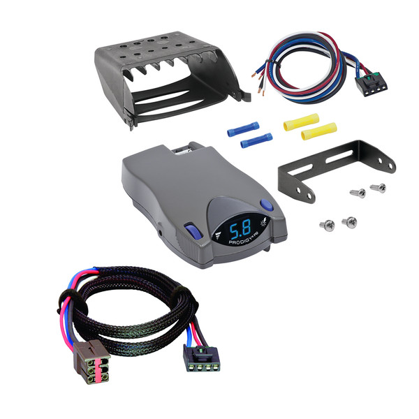 2003-2005 Lincoln Aviator Tekonsha Prodigy P2 Proportional Brake Controller for Trailers with 1 to 4 Axles Gray 90885 - Tekonsha