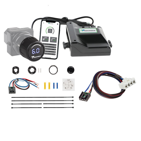 1998-2009 Dodge Durango Tekonsha Prodigy iD Smart Phone Configured Brake Controller for Trailers with 1 to 4 Axles Black 90920 - Tekonsha