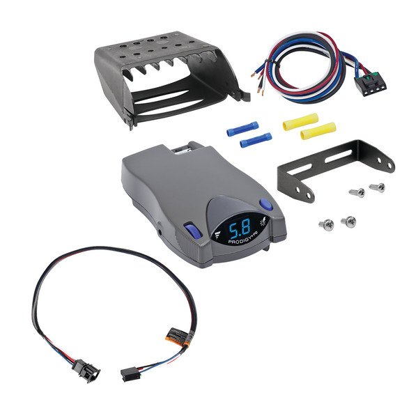 2018-2020 Volkswagen Atlas Prodigy P2 Proportional Brake Controller for Trailers with 1?4 Axles, Gray 90885 - Tekonsha