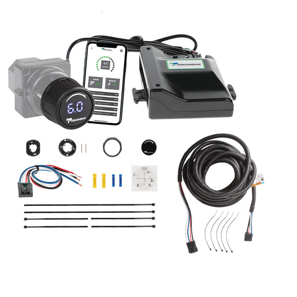 2007-2026 BMW X5 w/Factory 7-Way Prodigy iD Smart Phone Configured Brake Controller for Trailers with 1?4 Axles, Black 90920 - Tekonsha