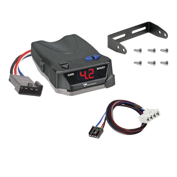 1997-2010 Dodge Dakota Tekonsha BRAKE-EVN Proportional Brake Controller for Trailers with 1 to 4 Axles Black 8508220 - Tekonsha