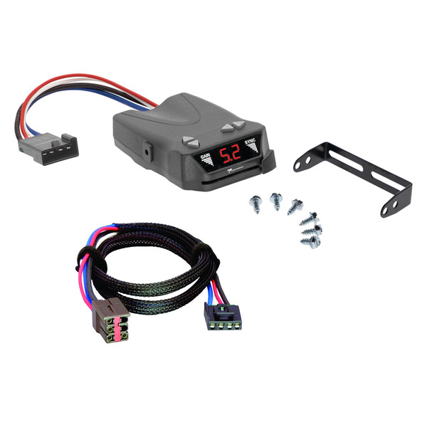 2003-2008 Ford E-450 Econoline Super Duty Tekonsha Brakeman IV Time Delay Brake Controller for Trailers with 1 to 4 Axles Black 8507120 - Tekonsha