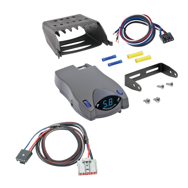 2020-2026 GMC Sierra 3500 HD Prodigy P2 Proportional Brake Controller for Trailers with 1?4 Axles, Gray 90885 - Tekonsha