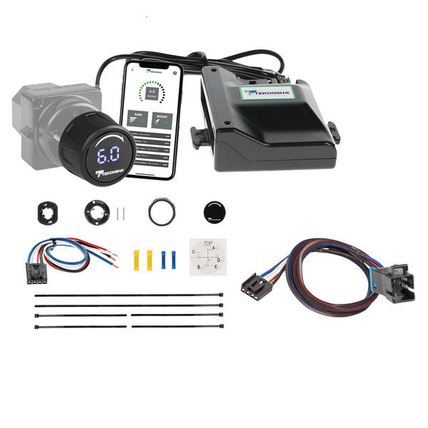 2004-2023 Freightliner XC Tekonsha Prodigy iD Smart Phone Configured Brake Controller for Trailers with 1 to 4 Axles Black 90920 - Tekonsha