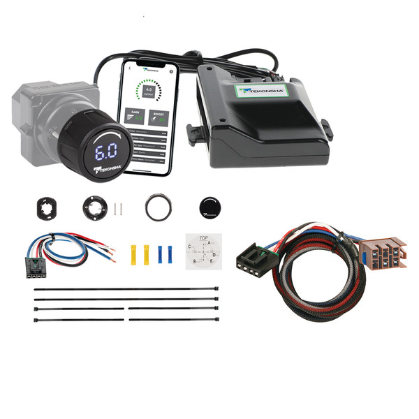 2007-2007 GMC Sierra 1500 HD Tekonsha Prodigy iD Smart Phone Configured Brake Controller for Trailers with 1 to 4 Axles Black 90920 - Tekonsha