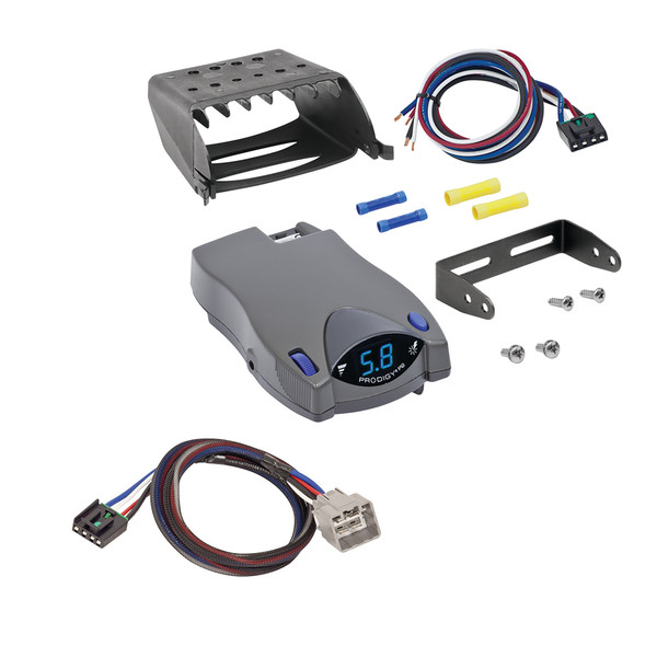 2010-2010 Dodge Ram 1500 Tekonsha Prodigy P2 Proportional Brake Controller for Trailers with 1 to 4 Axles Gray 90885 - Tekonsha