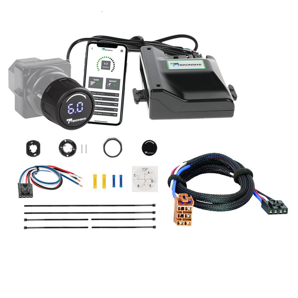 2001-2002 GMC Yukon XL 1500 Denali Tekonsha Prodigy iD Smart Phone Configured Brake Controller for Trailers with 1 to 4 Axles Black 90920 - Tekonsha