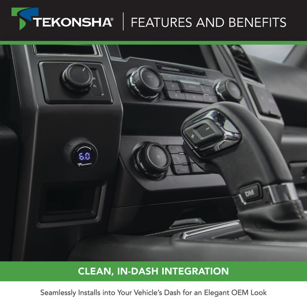 2005-2014 Land Rover Range Rover Tekonsha Prodigy iD Smart Phone Configured Brake Controller for Trailers with 1 to 4 Axles Black 90920