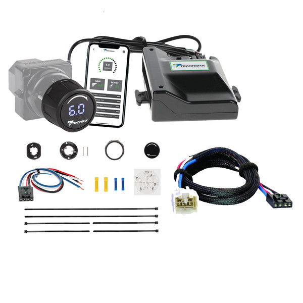 2003-2007 Lexus LX470 Tekonsha Prodigy iD Smart Phone Configured Brake Controller for Trailers with 1 to 4 Axles Black 90920 - Tekonsha