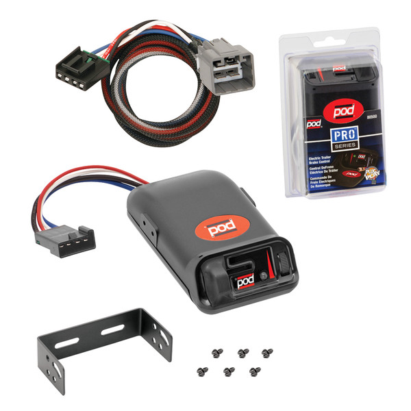 2014-2023 Jeep Cherokee Tekonsha POD Trailer Time Delay Brake Controller for Trailers with 1 to 2 Axles 80500 - Tekonsha