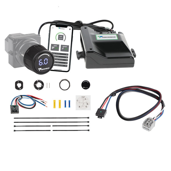 2020-2026 Chrysler Voyager w/Factory 7-Way Prodigy iD Smart Phone Configured Brake Controller for Trailers with 1?4 Axles, Black 90920 - Tekonsha