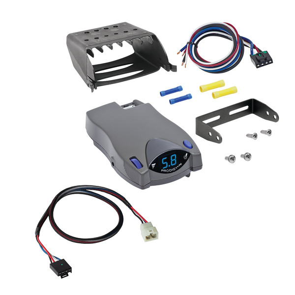 2020-2025 KIA Telluride Prodigy P2 Proportional Brake Controller for Trailers with 1?4 Axles, Gray 90885 - Tekonsha