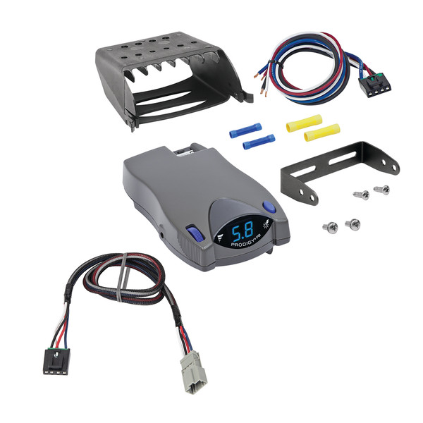 2013-2020 Acura MDX Tekonsha Prodigy P2 Proportional Brake Controller for Trailers with 1 to 4 Axles Gray 90885 - Tekonsha