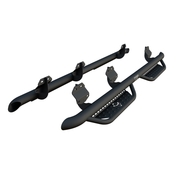 Ranch Hand Midnight Carbide Black Steel Running Steps, Fits Select Ford F-150, F-250, F-350 Super Duty - MRSF151C1B4S - Ranch Hand