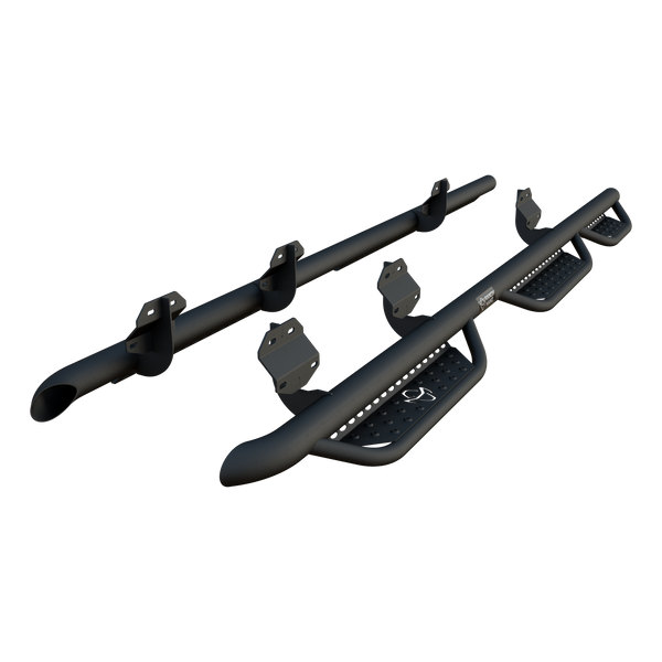 Ranch Hand Midnight Carbide Black Steel Running Steps, Fits Select Ford F-250, F-350 Super Duty - MRSF171C6B6S - Ranch Hand