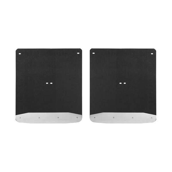 LUVERNE Rear Dually 20" x 23" Rubber Mud Guards, Select Silverado, Sierra 3500 (2 Flaps) 251544 - Luverne