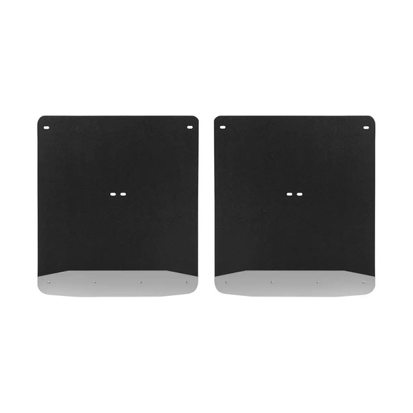 LUVERNE Rear Dually 20" x 23" Rubber Mud Guards, Select Silverado, Sierra 3500 (2 Flaps) 250744 - Luverne