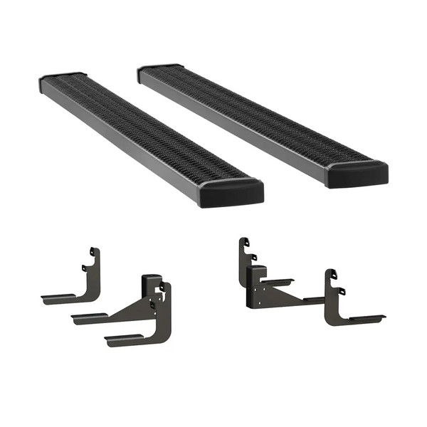 LUVERNE Grip Step 7" x 88" Black Aluminum Running Boards, Select Ford F-150 415088-401523 - Luverne