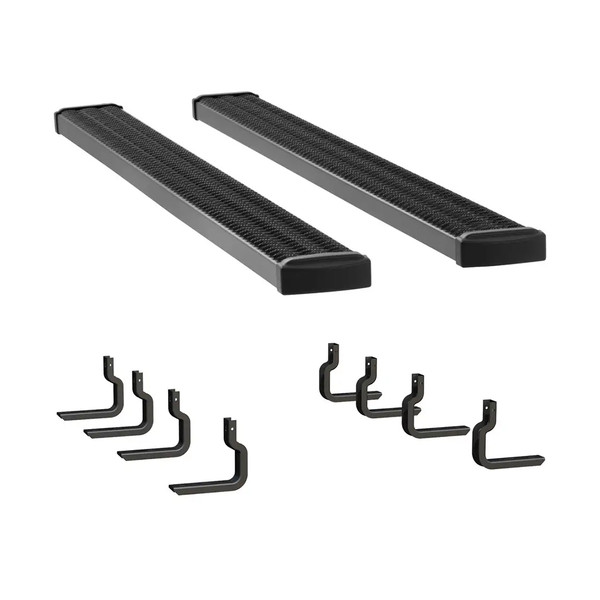 LUVERNE Grip Step 7" x 88" Black Aluminum Running Boards, Select F-150, Mark LT 415088-400922 - Luverne