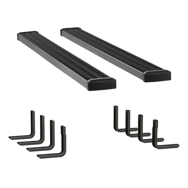 LUVERNE Grip Step 7" x 88" Black Aluminum Running Boards, Select Ford Super Duty 415088-409922 - Luverne