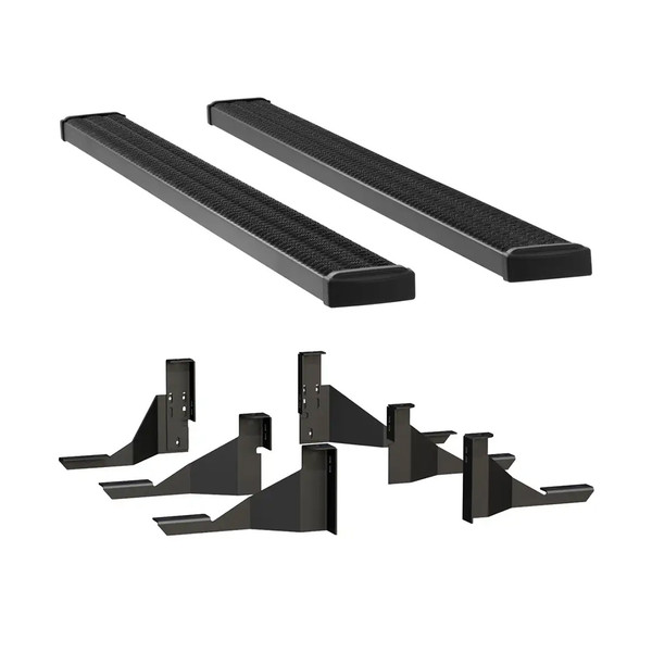LUVERNE Grip Step 7" x 98" Black Aluminum Running Boards, Select Ram 2500, 3500 Mega Cab 415098-401232 - Luverne