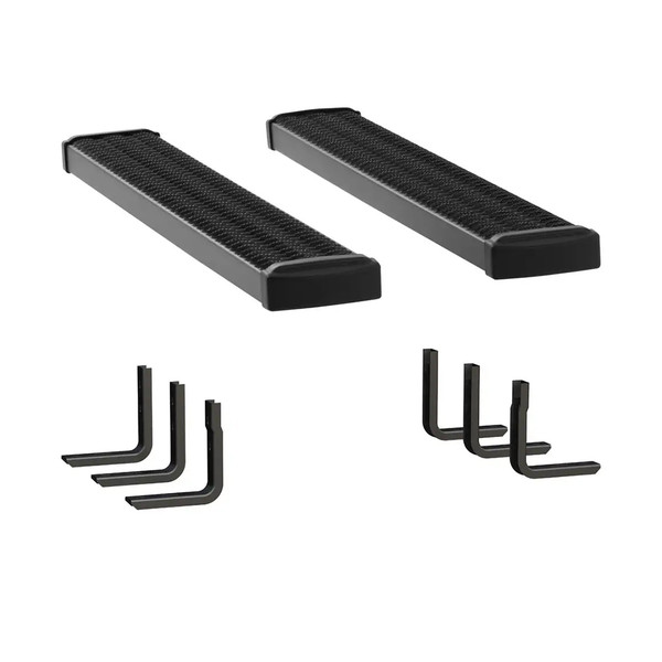 LUVERNE Grip Step 7" x 54" Black Aluminum Running Boards, Select Ford Super Duty 415054-409921 - Luverne