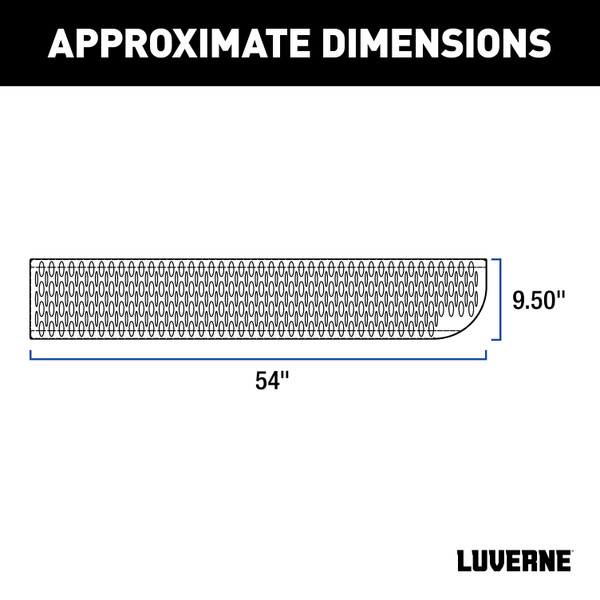 LUVERNE Grip Step XL 9-1/2" x 54" Steel Passenger Running Board, Select Sprinter 495154-401800